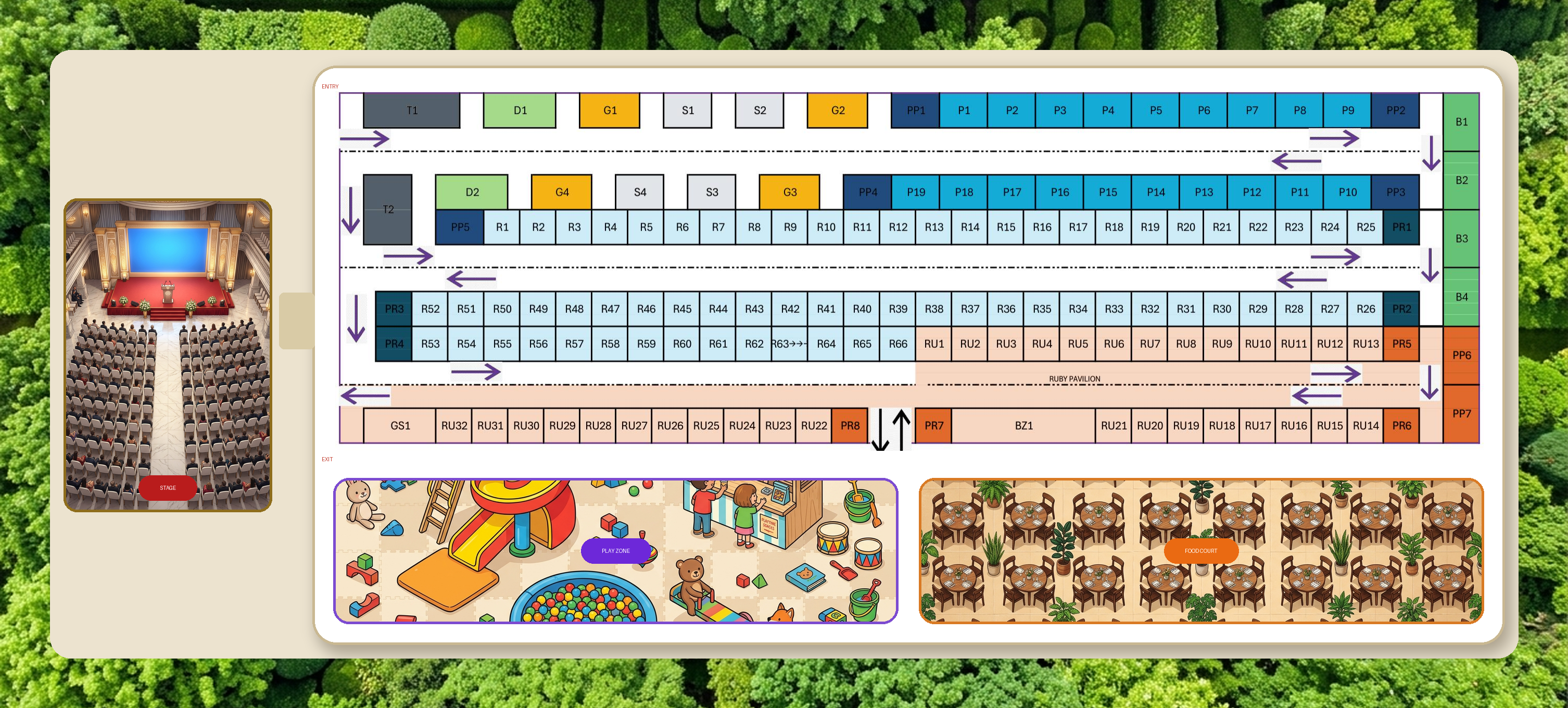 Venue stall layout